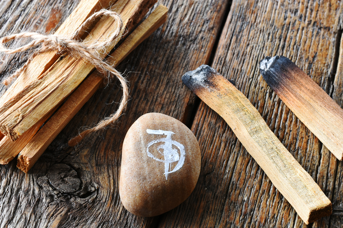 Palo Santo Smudge Sticks and Healing Reiki Symbol